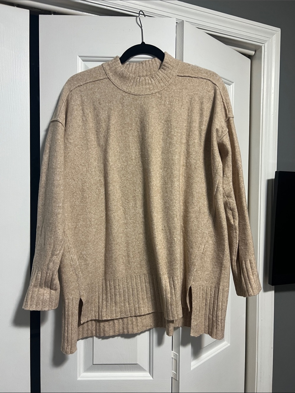 Free people Neutral Beige Pullover Sweater